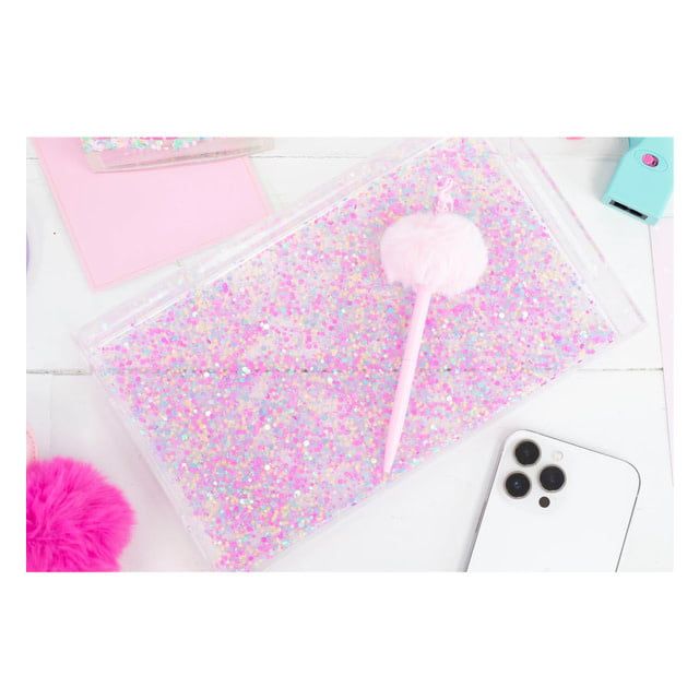 Acrylic Glitter Tray-Bright Confetti