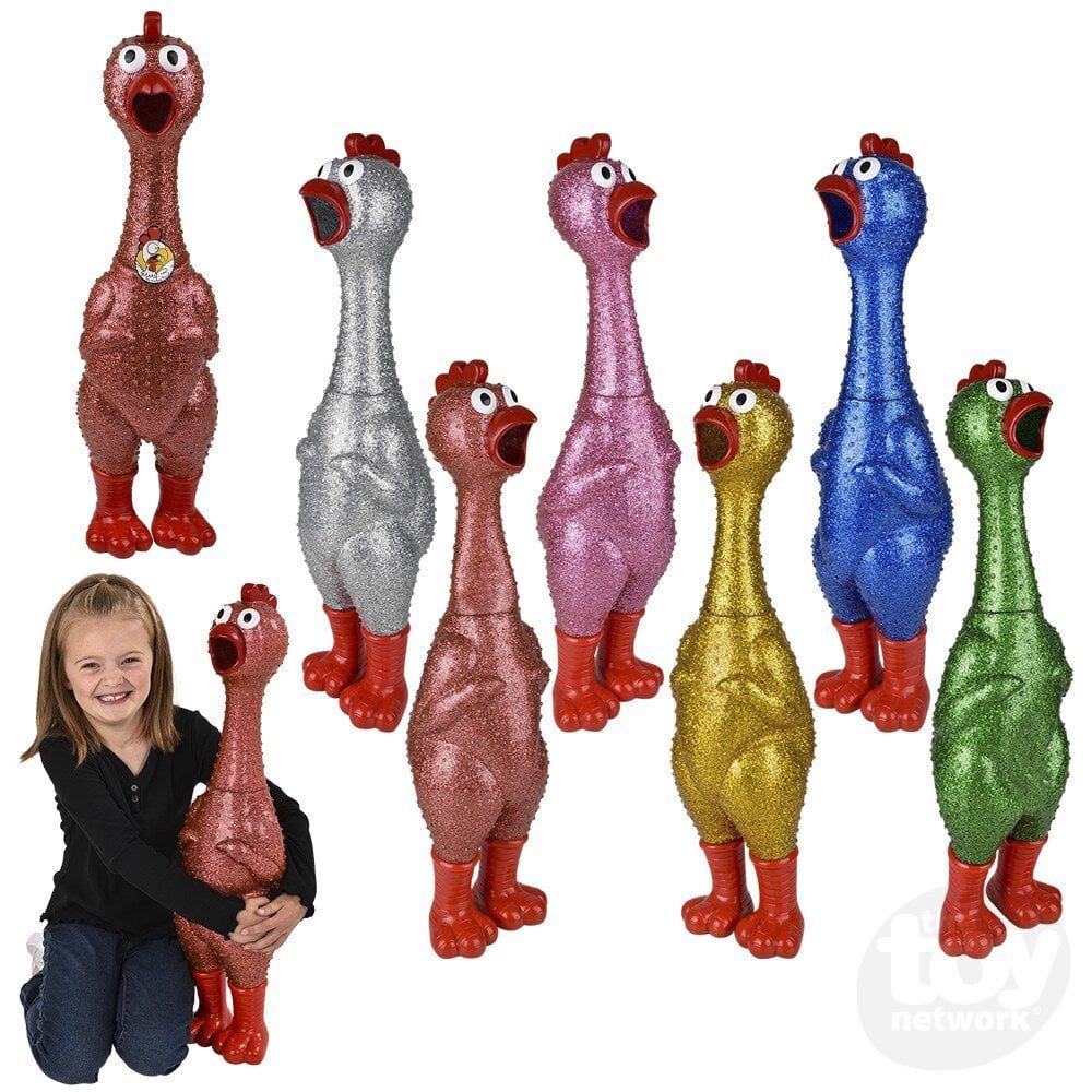 24&quot; GIANT SPARKLE RUBBER CHICKEN