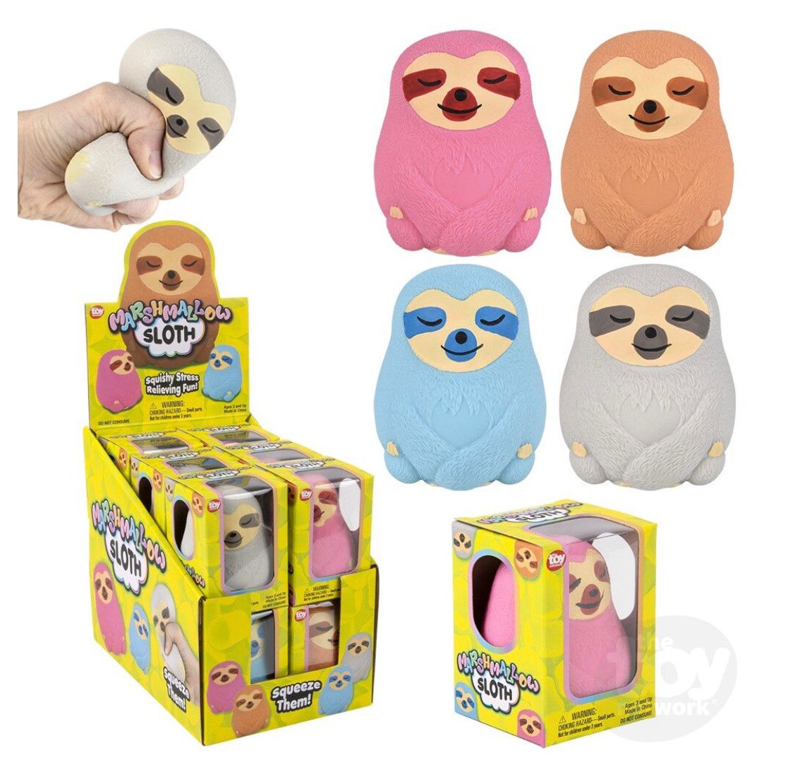 MARSHMALLOW SLOTH 3&quot;
