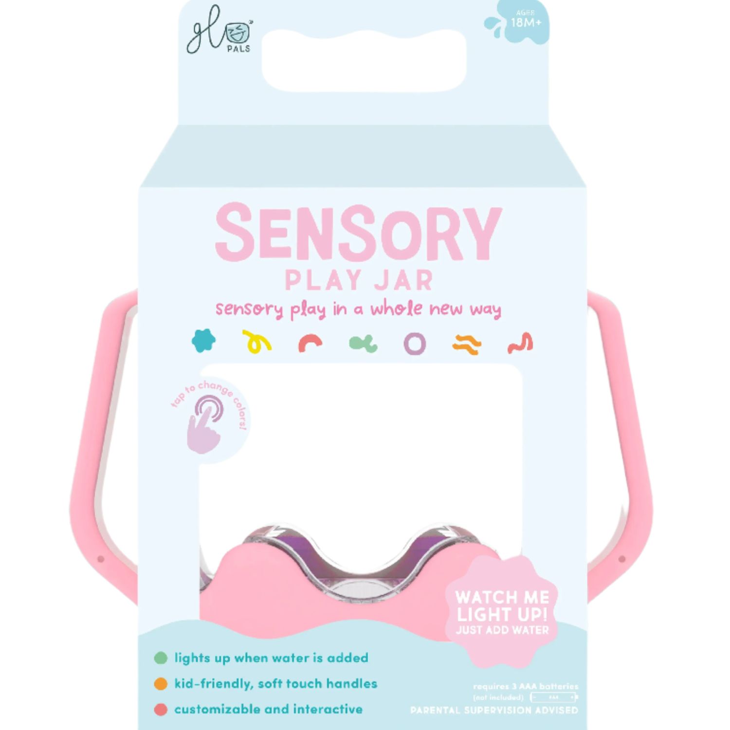 Glo Pal Sensory Jars, Color: Bubblegum Pink