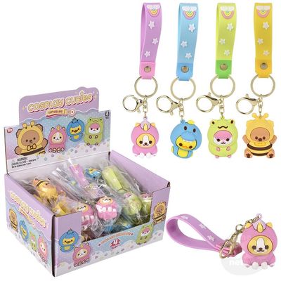 KAWAII ANIMAL WRISTLET CLIP ON 2"