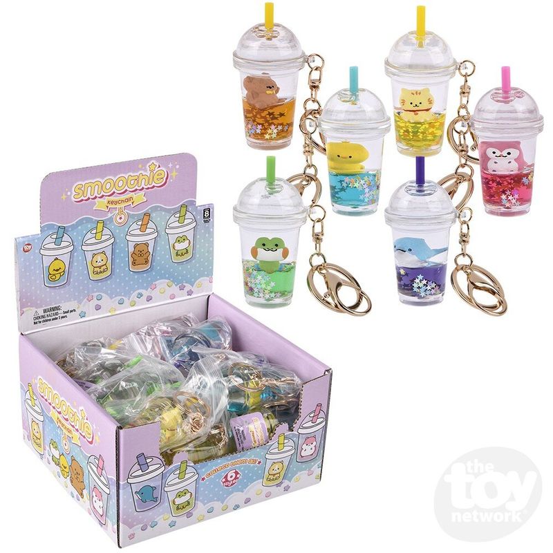 3&quot; KAWAII ANIMAL SMOOTHIE LIQUID CLIP ON