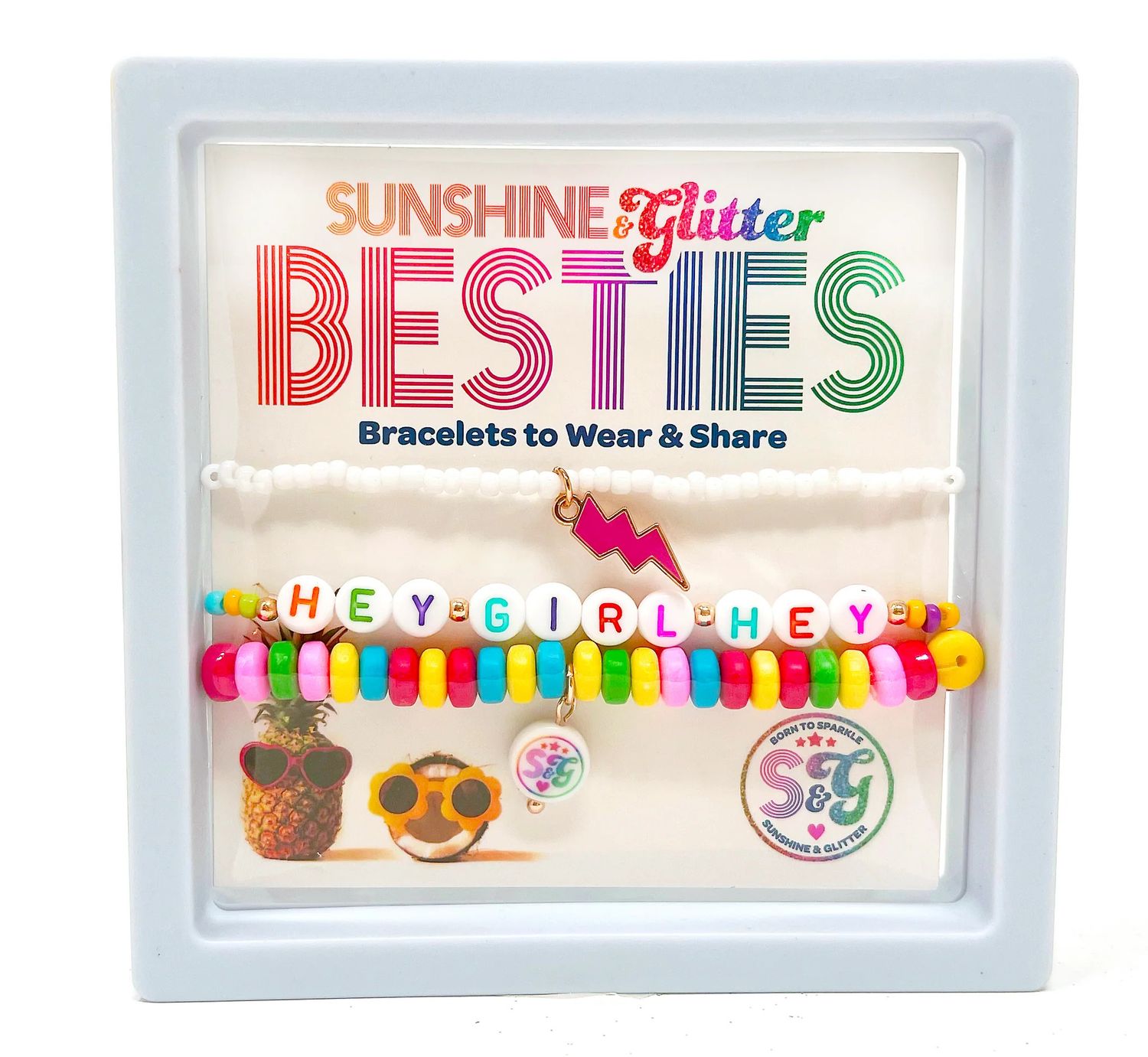 BESTIES Bracelet Sets, Name: Hey Girl Hey