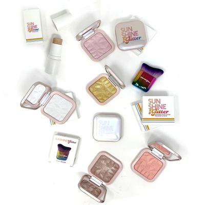 Sunshine &amp; Glitter Highlighter Shimmer Compact