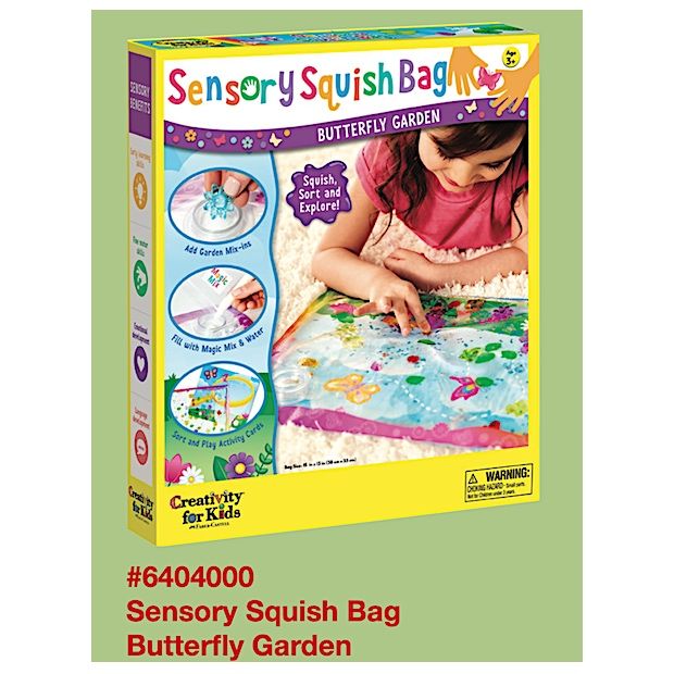 Sensory Squish Bag, Name: Butterfly Garden