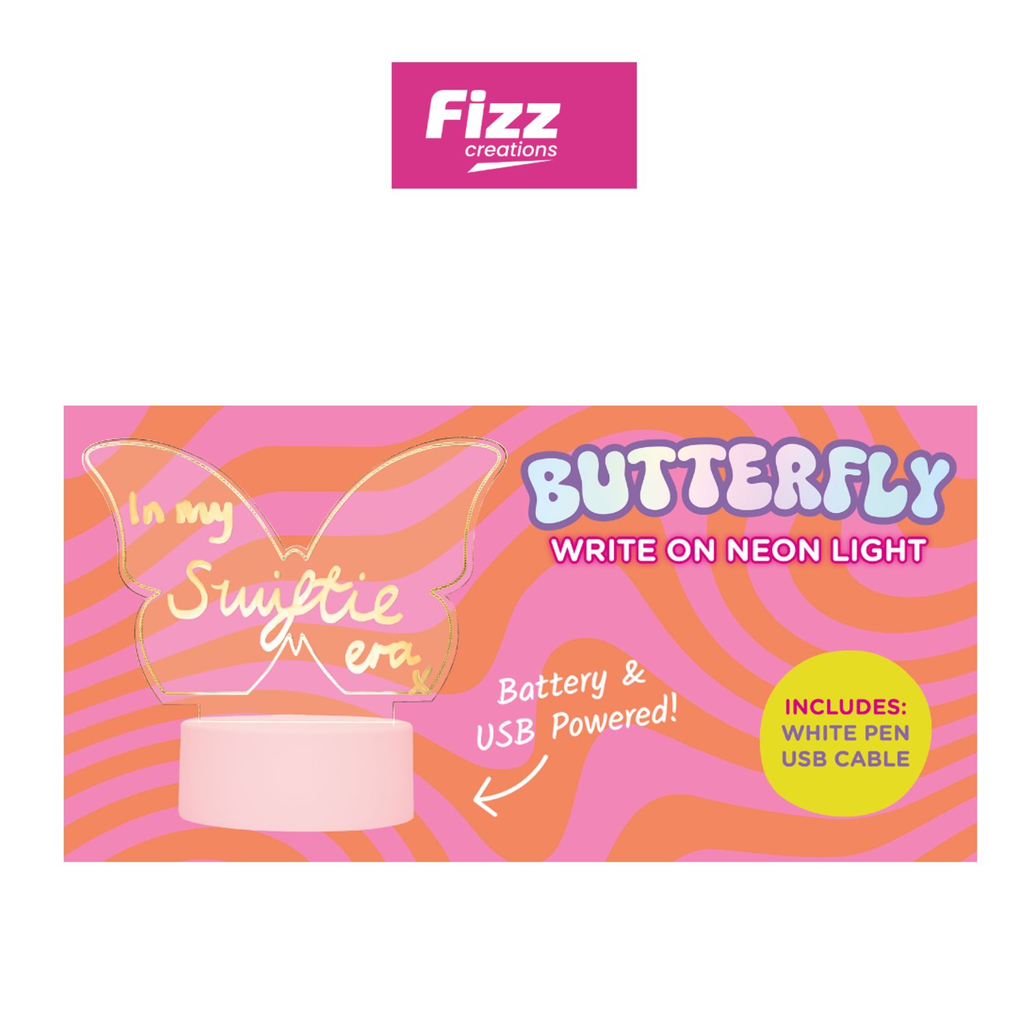 Acrylic Light Up Butterfly Sign
