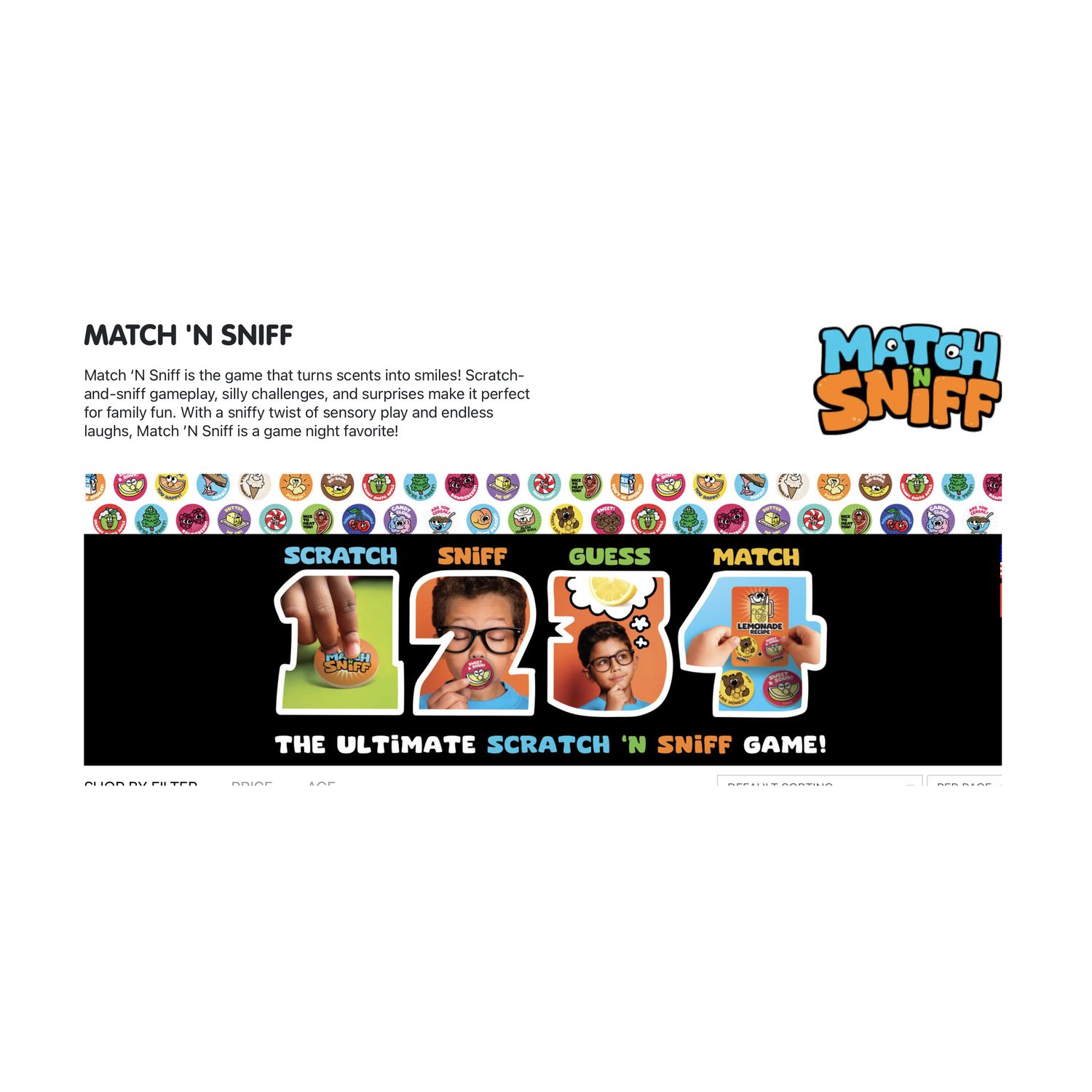Match N Sniff-Sweet &amp; Smelly