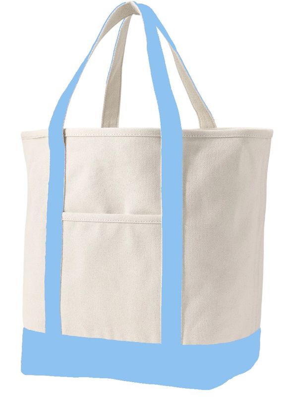Karma Blue Canvas Tote Bag