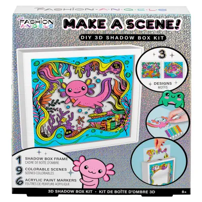 MAKE A SCENE AXOLOTL  SHADOW BOX KIT