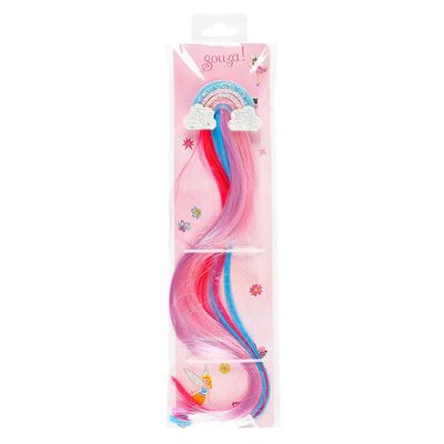 Hair claw Rainbow pink-lilac hair