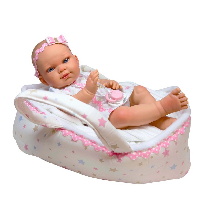 BABY DOLL RN WITH MATCHING STAR BASKE