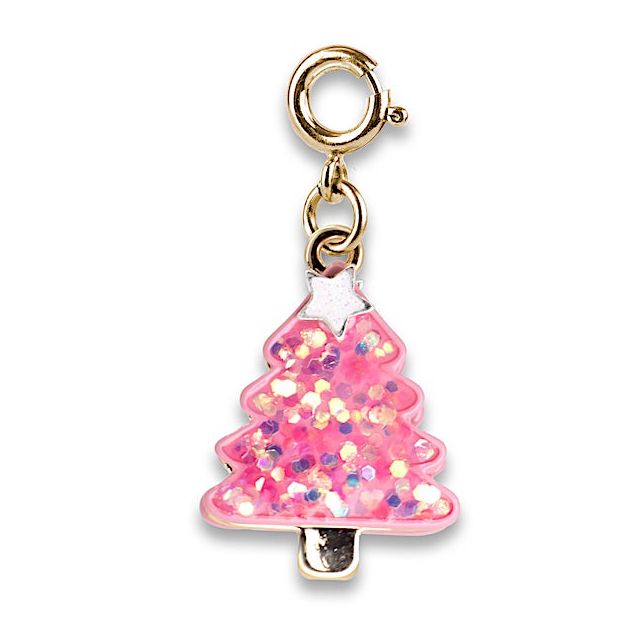 Charm It!  Gold Pink Christmas Tree