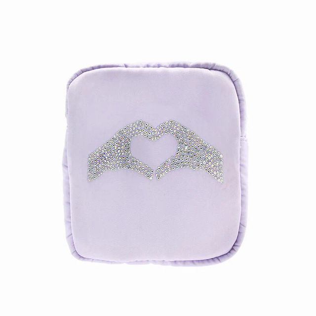 Small Varsity Accessory Bag Heart Hands