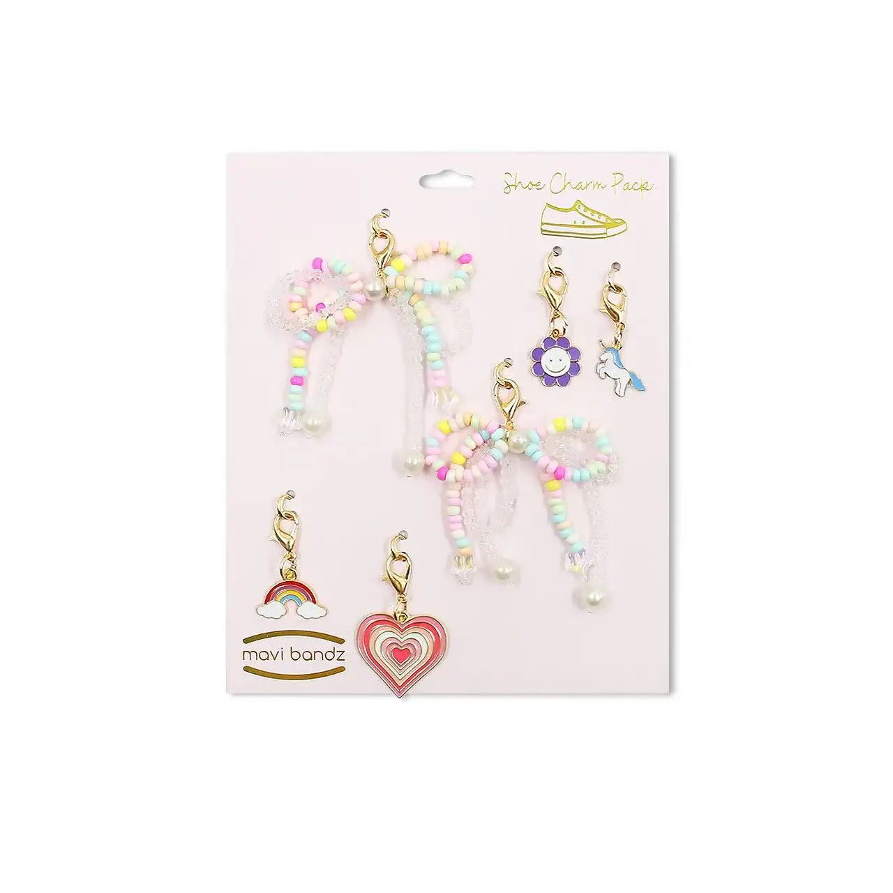 Rainbow Bead Shoe Charms