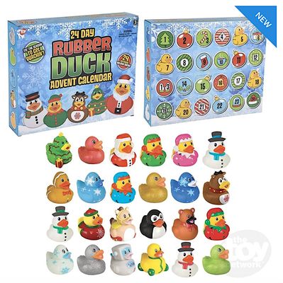 T13 24 DAY RUBBER DUCKY CHRISTMAS ADVENT CALENDAR