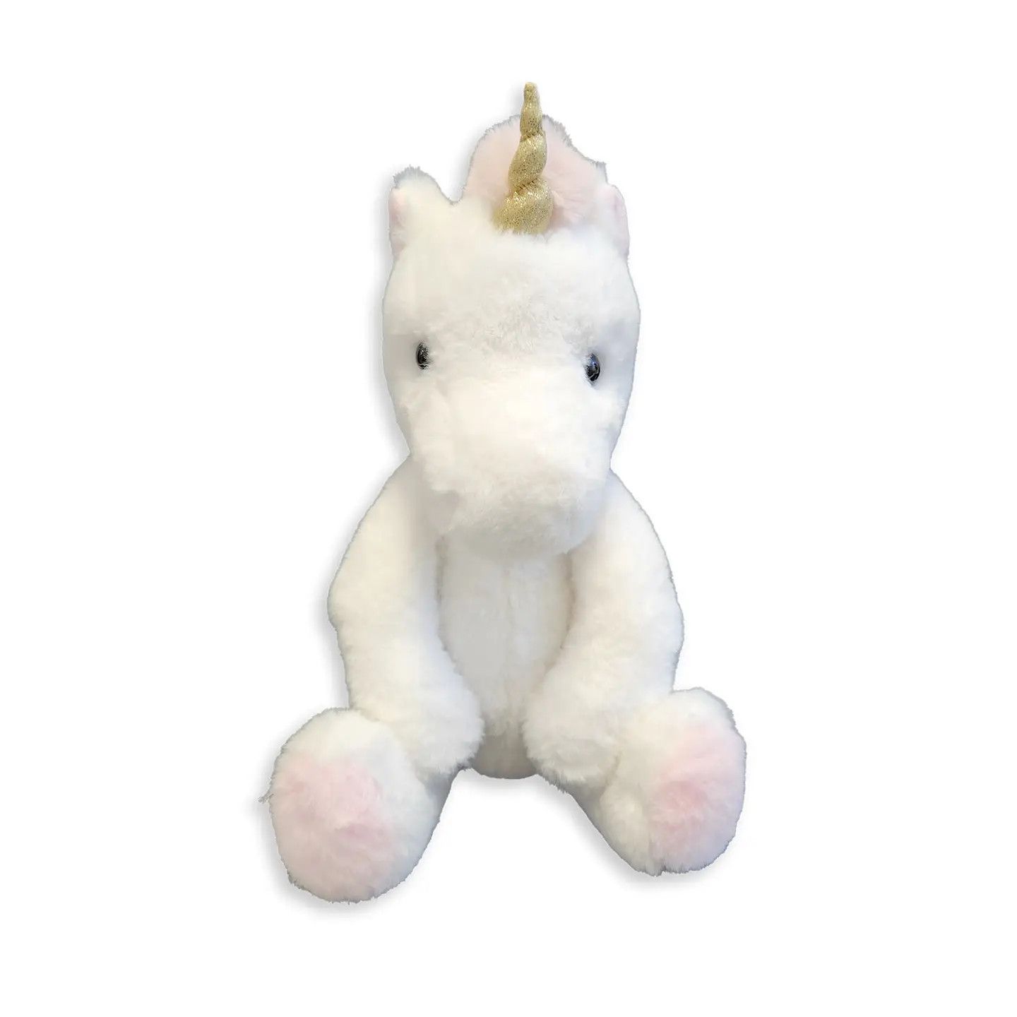 . World&#39;s Softest Lushees 16&quot; - White Unicorn/Pink Trim - No stars