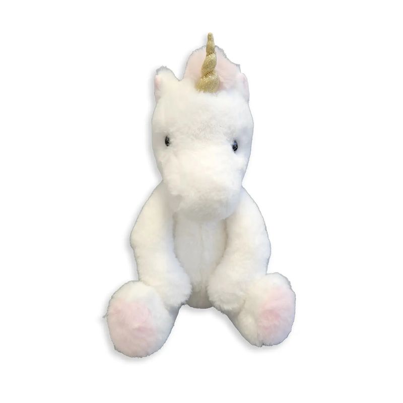 . World&#39;s Softest Lushees 16&quot; - White Unicorn/Pink Trim - No stars