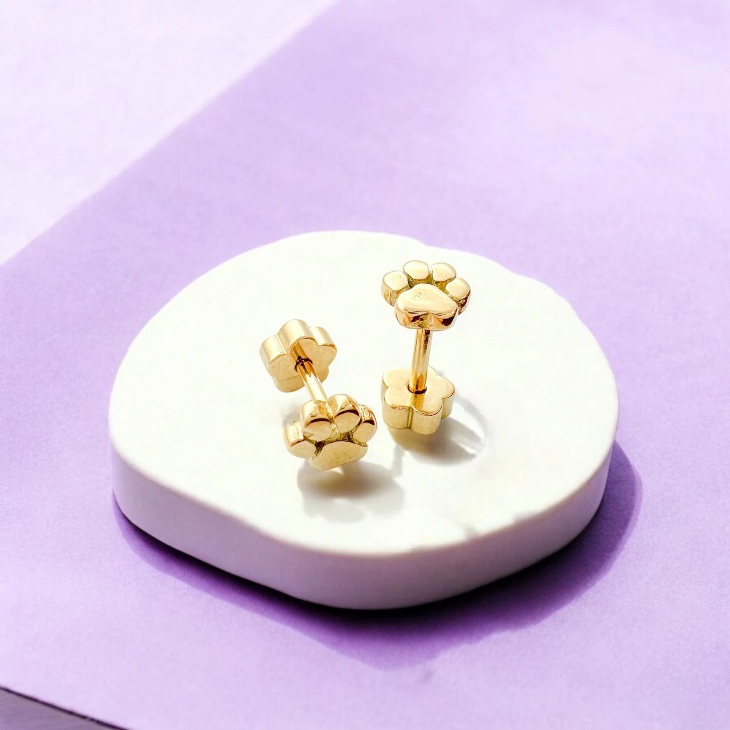 Kids Earring: Paw Print