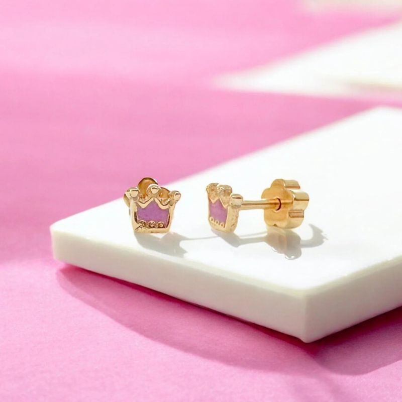 Kids Earring: Princess Crowns