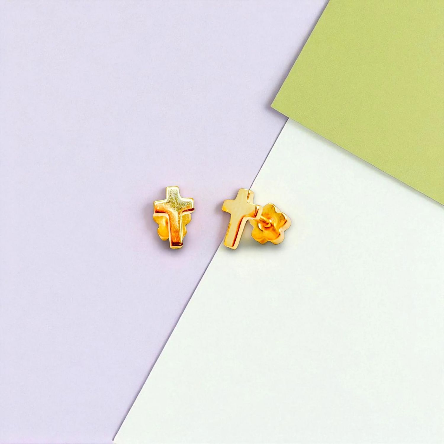 Cross Tiny Stud Earrings