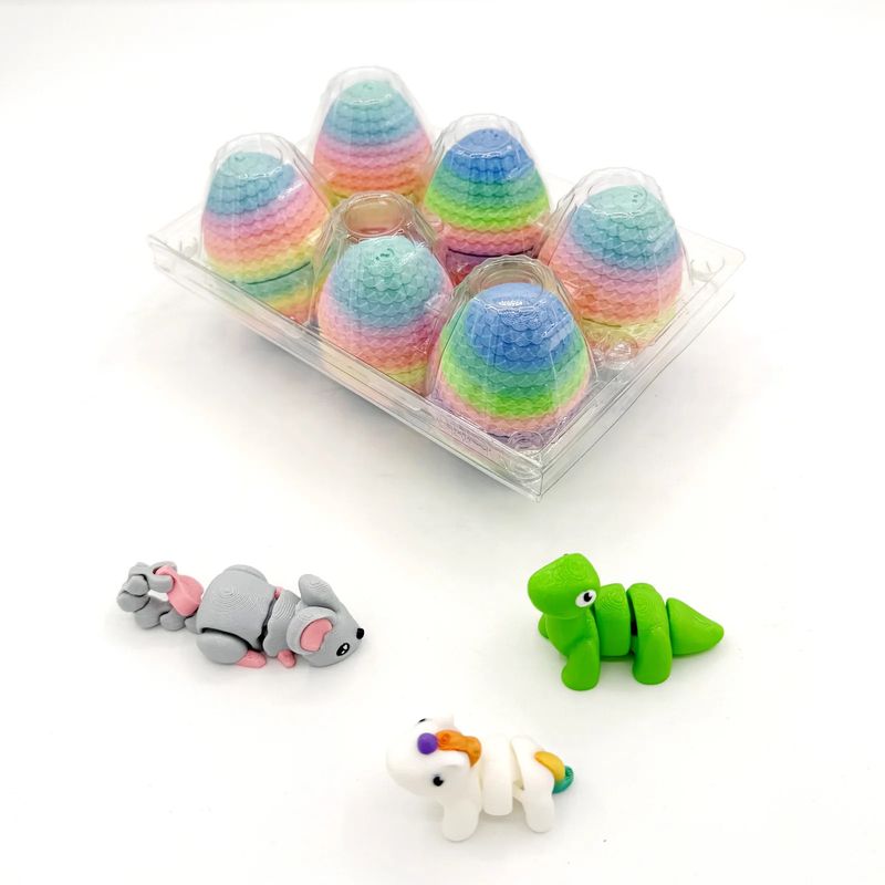 6 Pack Mini Animal Eggs