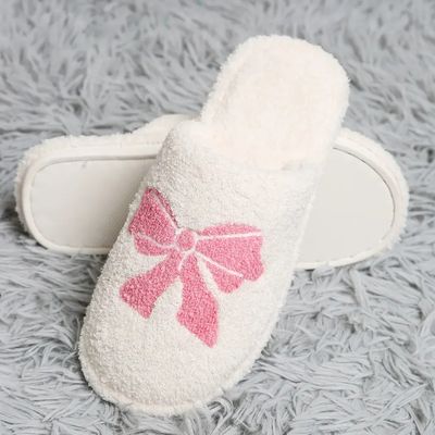 Slippers-Pink Ribbon