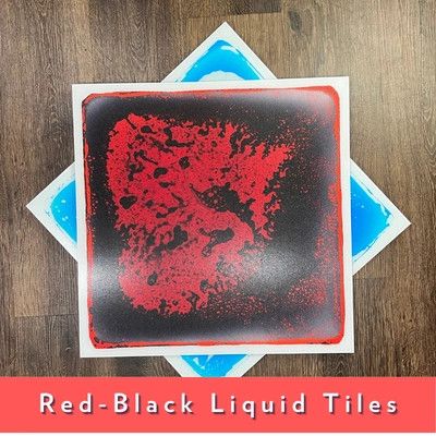 Liquid Tiles, Color: Red/Black