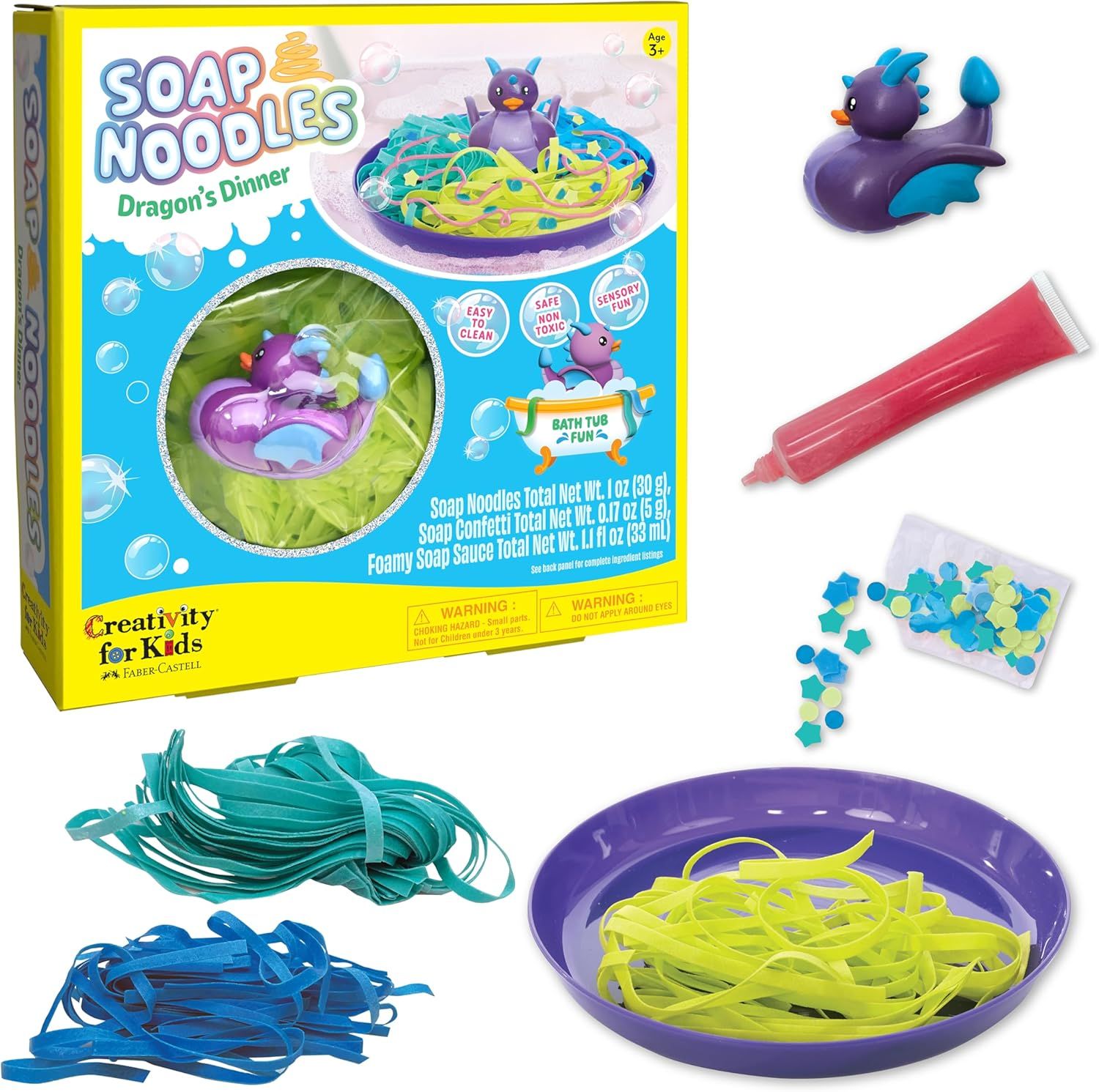 Soap Noodles Dragon's Dinner Bathtime Activity Kit