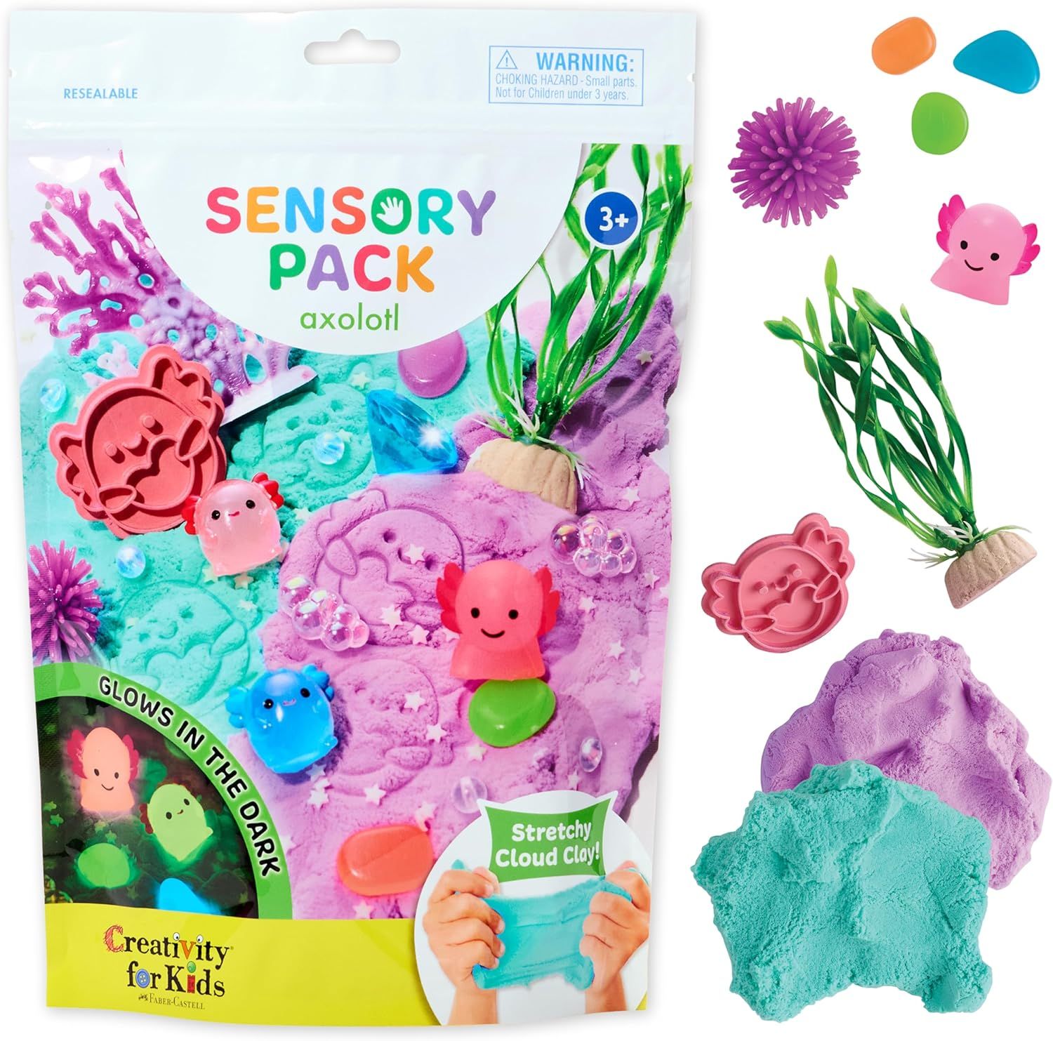Sensory Pack Axolotl Play Kit For Kids