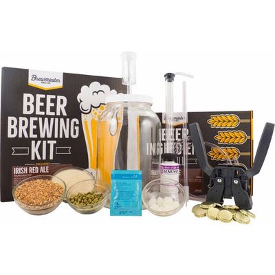 1 Gallon Homebrew Starter Kit &amp; Irish Red Ale Recipe