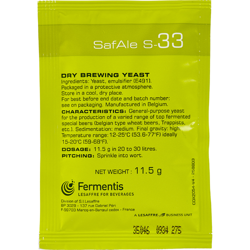 Safale S-33 Belgian Ale