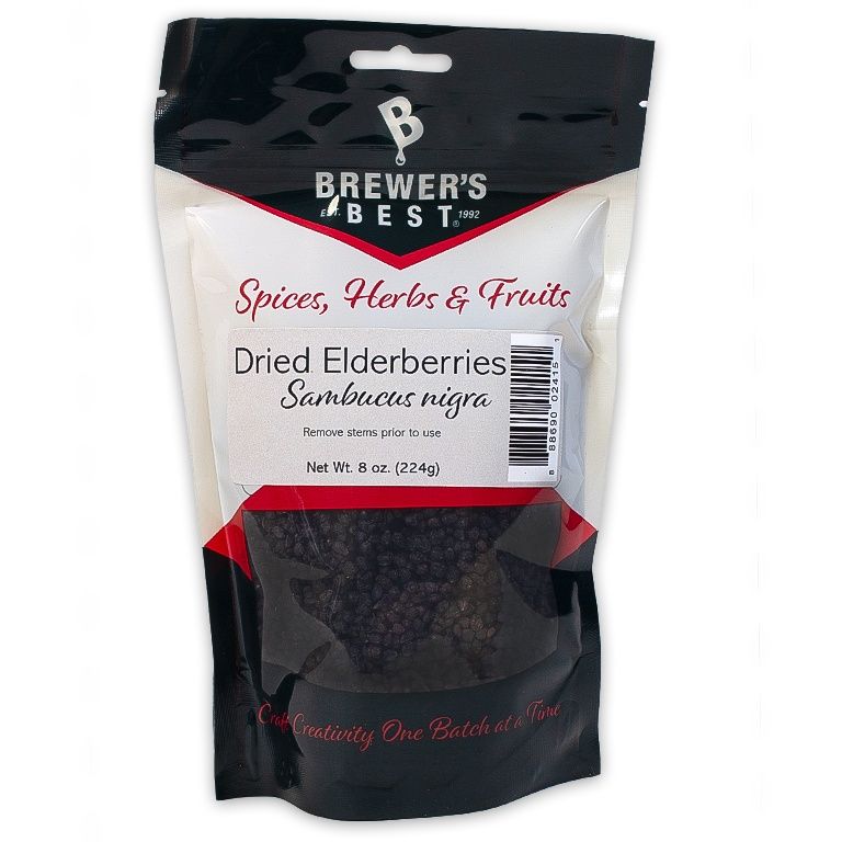 BREWER&#39;S BEST® DRIED ELDER- BERRIES 8 OZ