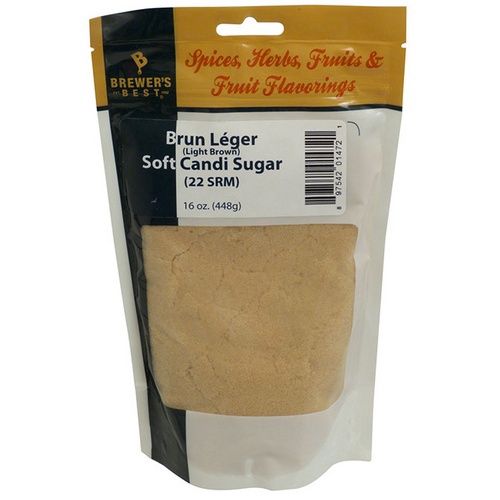Light Brown Soft Belgian Candi Sugar (Brun Leger)1 lb.