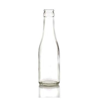 187ml- Clear Bottles, Cap or Cork, Case of 24