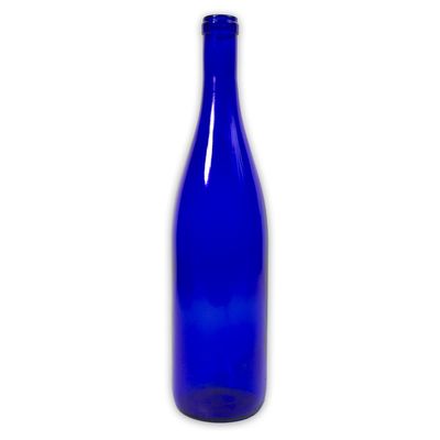 750ml- COBALT BLUE CALIFORNIA HOCK BOTTLES 12/CASE