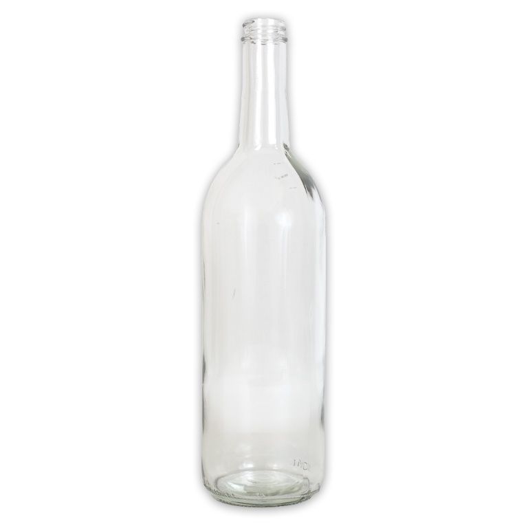 750ml- CLEAR SCREW TOP BORDEAUX WINE BOTTLES 12/CASE