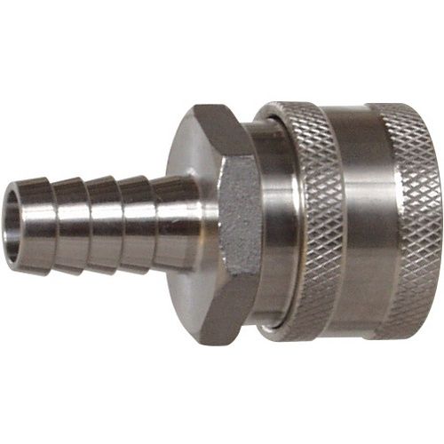 Stainless Steel Quick Disconnect (QD) - Female QD x 1/2 in. Barb