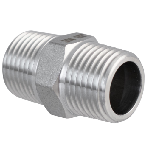 Stainless Hex Nipple - 1/2 in. BSP