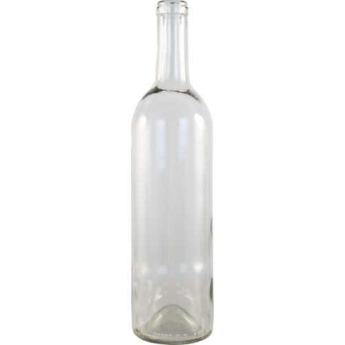 750ml- Clear Bordeaux Wine Bottles (Case of 12)