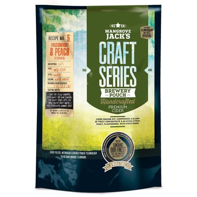 Mangrove Jack&#39;s Peach and Passionfruit Cider Kit