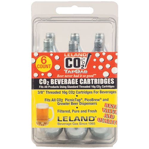 16g Threaded CO2 Cartridge | Pack of 6