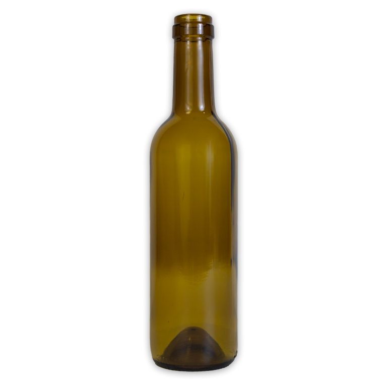 375mL- ANTIQUE GREEN SEMI-BORD. MID-PUNT BOTTLES 12/CASE