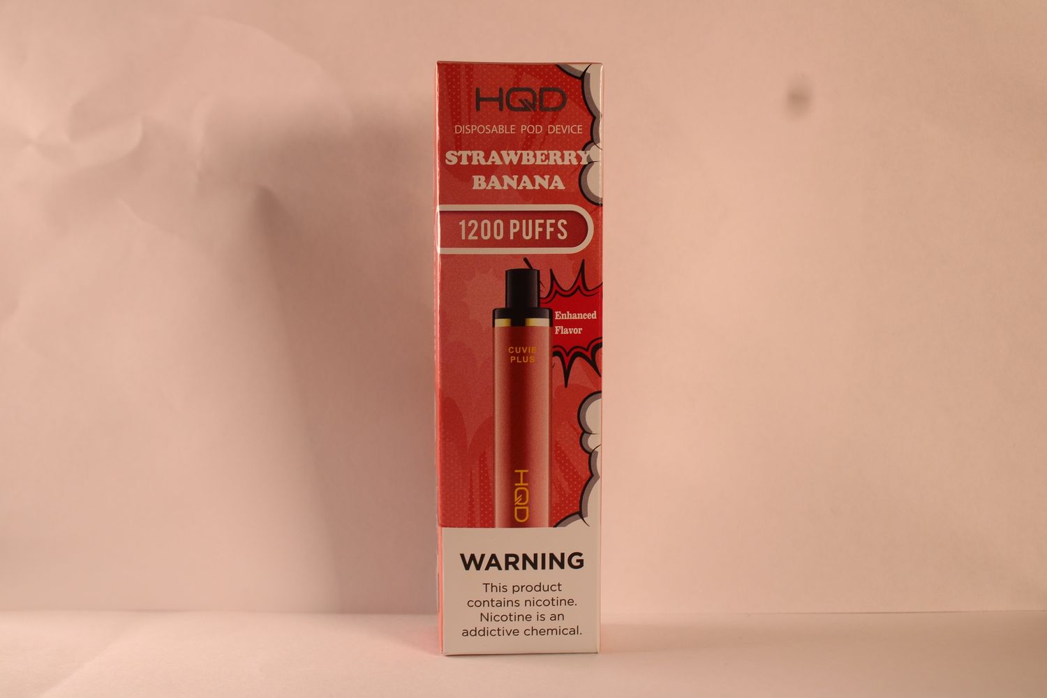 HQD STRAWBERRY BANANA  1200 PUFFS