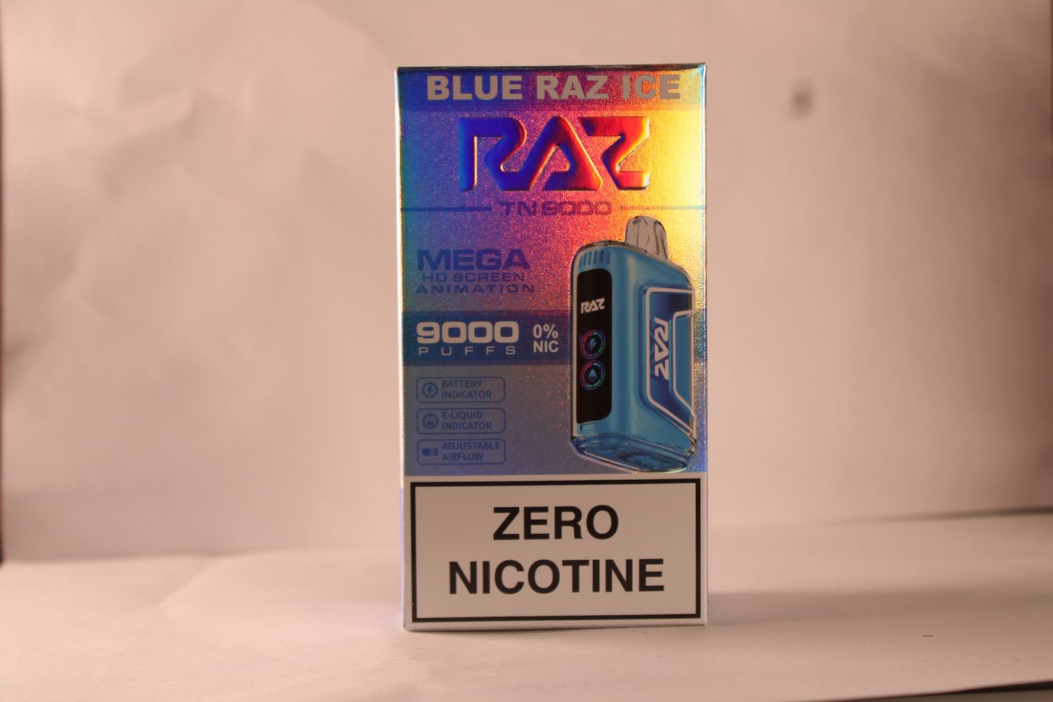 RAZ -  BLUE RAZ ICE TN 9000 ZERO NICOTIME