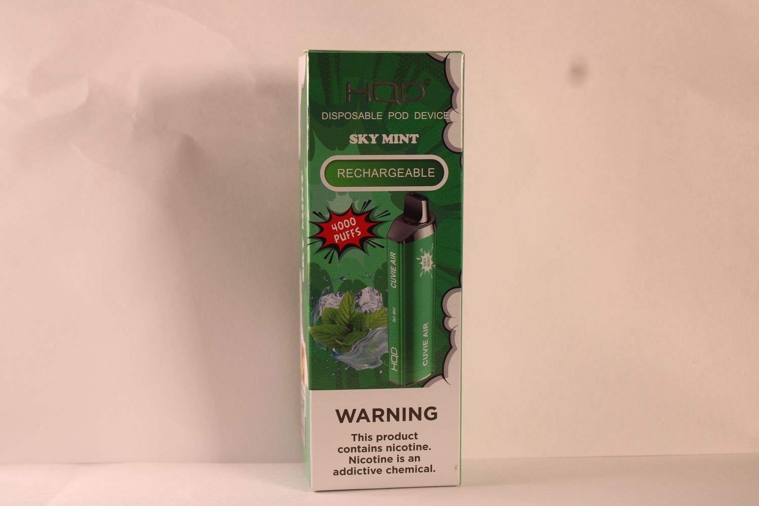 HQD SKY MINT CUVIE AIR  4000 PUFFS RECHARGEABLE