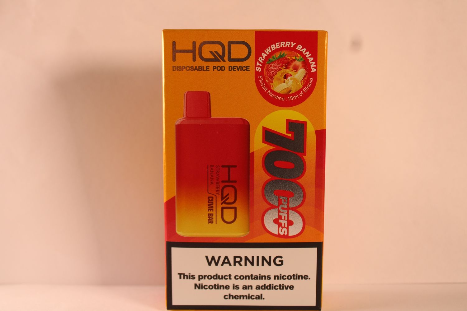 HQD STRAWBERRY BANANA 7000 PUFFS