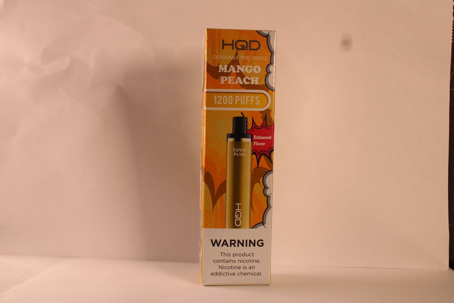 HQD MANGO PEACH  1200 PUFFS