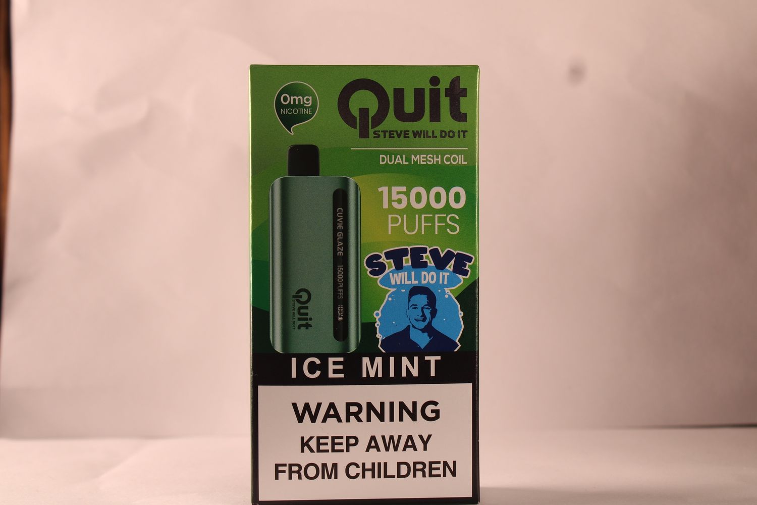 QUIT - ICE MINT - CUVIE GLAZE 15000 PUFFS