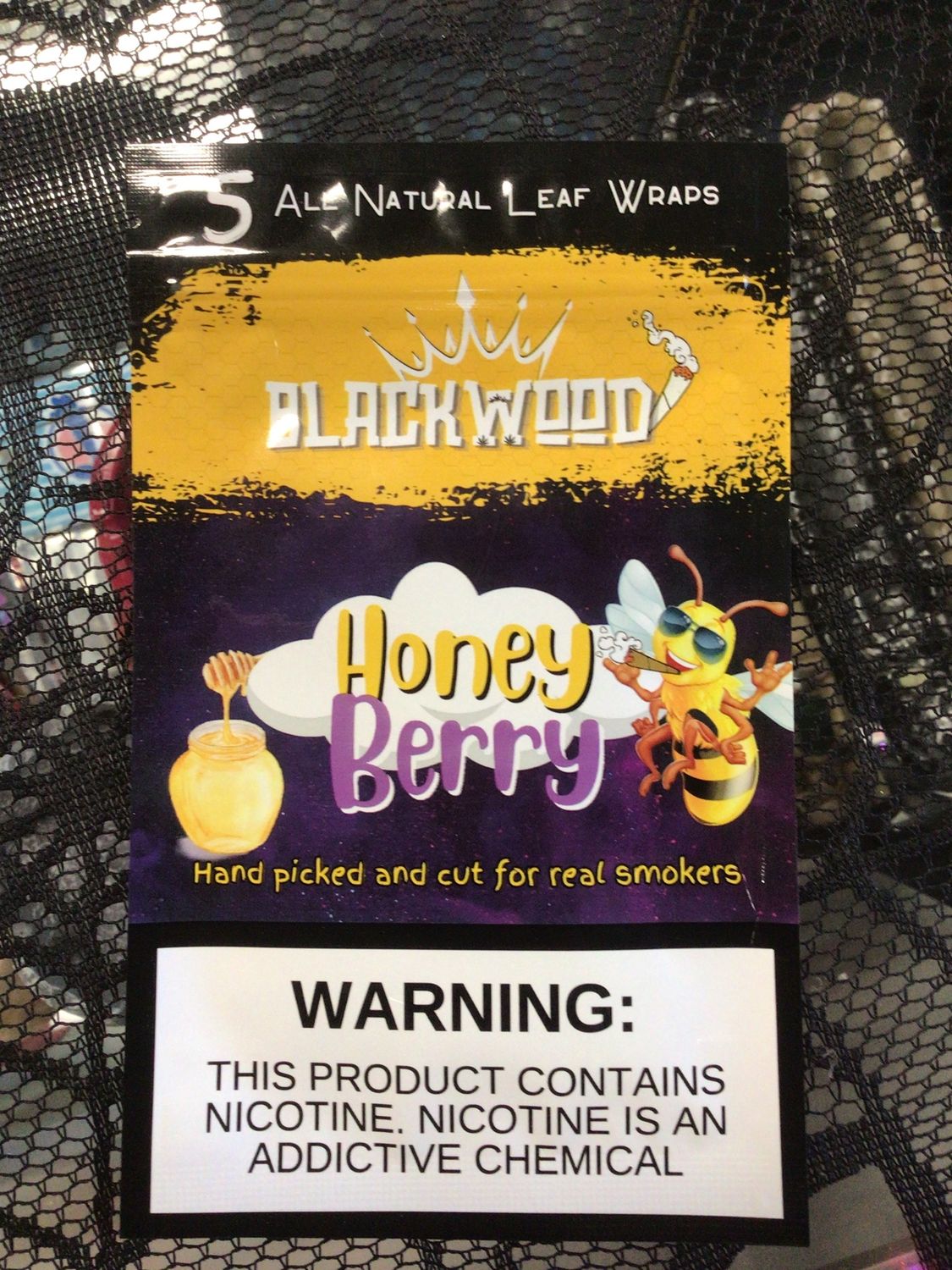 LOOSE LEAF -HONEY BERRY  BLACKWOOD -5PK LEAF WRAPS