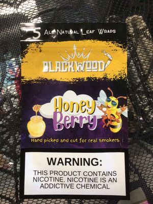 LOOSE LEAF -HONEY BERRY  BLACKWOOD -5PK LEAF WRAPS